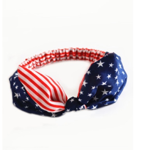 ☀️Stars and Stripes Bow Headband☀️ - Picture 5 of 7